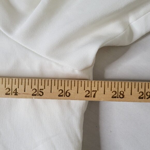 The Limited Blazer Size 24W Open Front Pleated Cuffs Marshmallow Color Buttons - Picture 11 of 13